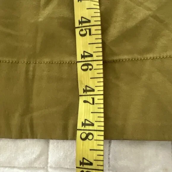 Foil Dress Womens 8 Green Maxi 1/2 Zip Lagenlook Minimalist Bohemian - Picture 11 of 11